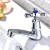 Zinc Body Modern Simple Electroplating Faucet Bathroom Bathroom Wash Basin Kitchen Single Handle Single Control Cold Water Faucet