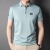 Lapel Polo Shirt Mulberry Silk Short Sleeve T-shirt Men's Clothing for Middle-Aged Dad Summer Business Ice Silk Top Summer T-shirt