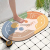 Oval Bathroom Bath Non-Slip Rubber Diatom Ooze Floor Mat Entrance Absorbent Quick-Drying Foot Mat Home Kitchen Door Mat