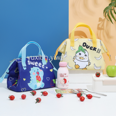 Cartoon with Rice Lunch Box Bag Aluminum Foil Thickening Hand Carry Heat  Direct Sales Hand Carrying Insulated Bag