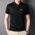 Lapel Polo Shirt Mulberry Silk Short Sleeve T-shirt Men's Clothing for Middle-Aged Dad Summer Business Ice Silk Top Summer T-shirt