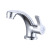 Zinc Body Modern Simple Electroplating Faucet Bathroom Bathroom Wash Basin Kitchen Single Handle Single Control Cold Water Faucet