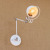 Nordic Post-Modern Creative Simple White Double-Section Internet Bar Store Hotel Internet Coffee Iron RH Long Arm Wall Lamp