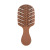 Japanese Small Hollow Leaf Tangle Teezer Mini Style Massage Comb Children's Plastic Straight Comb Hairdressing