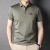 Lapel Polo Shirt Mulberry Silk Short Sleeve T-shirt Men's Clothing for Middle-Aged Dad Summer Business Ice Silk Top Summer T-shirt