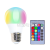 New Remote Control Bulb RGBW Infrared Remote Control Colorful Bulb Dimming Color Plastic Package Aluminum Led Remote Control Lights