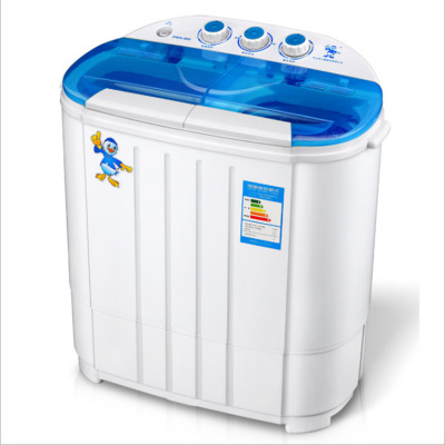 Manufacturers Supply Semi-Or Full-Automatic Double-Barrel Duck Washing Machine Double-Cylinder Three-Switch Washing Machine Maternal and Child Washing Dual-Use