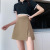 Black Slit Skirt 2022 Summer Thin Breathable Comfortable High Waist Slim-Fit Skirt Irregular A- Line Skort