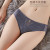 Ultra-Thin Breathable Mid Waist Lace Underwear Women's Transparent Mesh Hollow Briefs Large Size Sexy Ladies Panties