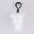 Internet Celebrity Fluid Bear Keychain Handmade DIY Material Package Homemade White Body Violent Bear Pendant Creative Gifts for Couples