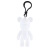 Internet Celebrity Fluid Bear Keychain Handmade DIY Material Package Homemade White Body Violent Bear Pendant Creative Gifts for Couples