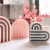 New Arch Rainbow Love Silicone Mold Geometric Lines Korean Candle Making Aromatherapy Ins Decoration Mold