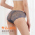 Ultra-Thin Breathable Mid Waist Lace Underwear Women's Transparent Mesh Hollow Briefs Large Size Sexy Ladies Panties