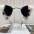 Two-Dimensional Animation Cat Ear Headband Cute Plush Ear Hand-Made Simulation Barrettes