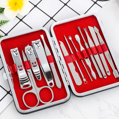 Manufacturer Manicure Set Local Tyrant Nail Scissors 13-Piece Set Nail Clippers Set Stainless Steel Nail Clippers Beauty Tools