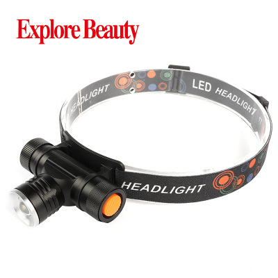 Wholesale T6 Major Headlamp Led Outdoor Charging Night Fishing Light Mini USB Charging Telescopic Focusing Portable Headlight