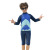 Children's New Swimsuit Long-Sleeved Swimming Trunks Shark Cartoon Cute 8921 Student Swimsuit Boys