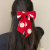 Bow Ribbon Headband Small Rubber Band Hair Band Female Hair Rope Leather Case 2021new Online Red Hair Ornament