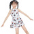 Jiehu Parent-Child Swimsuit Jh3911 Children's Split Swimsuit High Elastic Adult Cartoon Pattern Swimsuit for Women