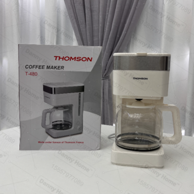Danny Home Coffee Machine Household Automatic American Drip Type Large Capacity Coffee Maker Kitchen Appliances