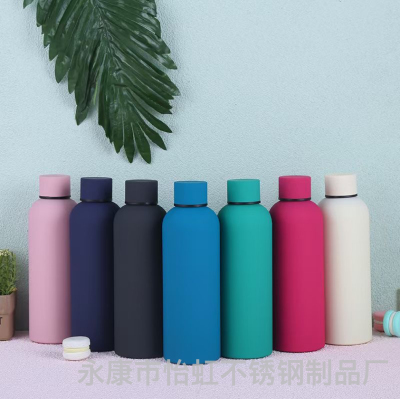 304 Stainless Steel a Narrow Mouthed Bottle Vacuum Cup Double-Layer Vacuum Coke Bottle Vacuum Cup Outdoor Portable Sports Bottle