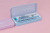 High-End Fashion Blue Pink Iron Box Compasses Ruler Set, Standard Student Exam Compasses Ruler Math Set,