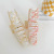 Mermaid Colorful Striped Geometric Barrettes Female Back Head Updo Shark Clip Fashion Grip D735