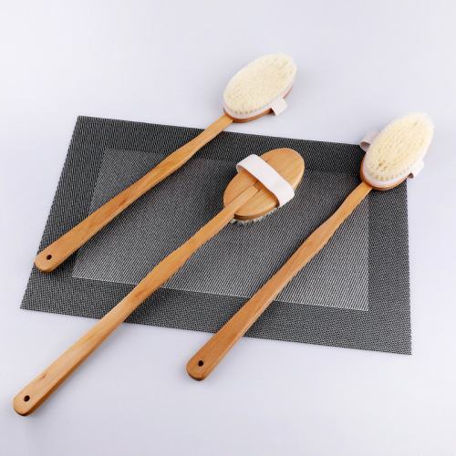 Solid Wood Detachable bath Brush Long Handle Wooden Brush Bath Brush Bath Brush Bath Brush Yiwu Home Spot Wholesale 