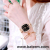Korean Style Elegant Square Steel Watch Women's Small Fashion Women's Watch Colored Noodles Quartz Watch