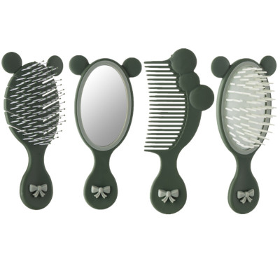 Children's Cartoon Airbag Massage Mirror and Comb Set Cute Styling Comb Girl Hairdressing Comb Baby Mirror Comb Combination