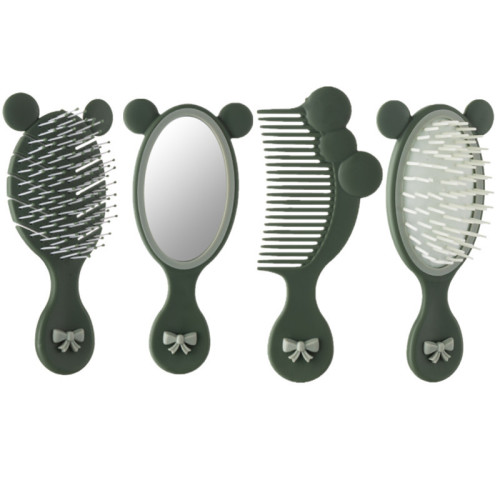 Children‘s Cartoon Airbag Massage Mirror and Comb Set Cute Styling Comb Girl Hairdressing Comb Baby Mirror Comb Combination