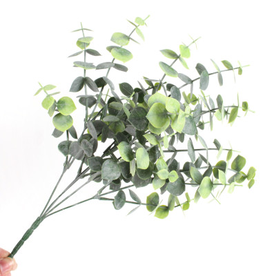 New Artificial Plant Eucalyptus Zamioculcas Leaves Bunches Indoor Decorative Flower Arrangement Ornaments Floral Home Greenery