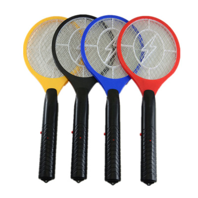 Battery Model Electric Mosquito Swatter Lightning Model Mosquito Swatter 2 No. 5 Dry Battery Racket Yiwu in Stock Wholesale Foreign Trade