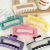 Summer Contrast Color Sweet Grip Girl Jelly Color Hair Claw Back Head Updo Korean Style Shark Clip Hair Accessories D722