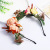 New Bride Wreath Headdress Handmade Raw Silk Artificial Flower Headband Mori Style Headband Christmas Antlers Hairband Decoration