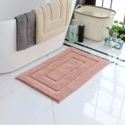 Modern Back-Shaped Simple European Carpet Floor Mat Microfiber Household Living Room and Kitchen Bathroom Carpet TPR Bottom