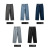 Lktm Men's# American High Street Black Jeans Men's Loose Straight Wide-Leg Pants Fashion Brand Ankle-Length Pants