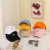 Korean Original Peaked Cap Female Dark Green Baseball Hat Face-Looking Small Embroidered Washed Letters Soft Top Sun Hat