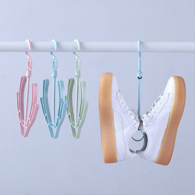 T Windproof Double Hook Balcony Shoe Rack Multifunctional Hanging Shoe Hanger Shoe Rack Hook Shoe Rack Drying Rack