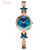 Jinmiou Fashion Women's Bracelet Watch Lucky Star Bracelet Watch Diamond Starry Sky Small Women's Watch K6201s