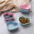 Japanese Style Wheat Straw Love Seasoning Dish Creative Vinegar Dish Soy Sauce Dish Moisture-Proof Kitchen Seasoning Dish Plastic Small Bowl