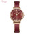 Jinmiou Women's Watch Starry Sky Watch Women's Glitter Half Bangle Watch Quartz Watch Rose Gold Fashion Women's Watch