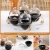 Ceramic Seasoning Jar 3-Piece Set 4-Piece Set with Glass Lid