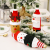 Christmas Decoration Knitted Flannel Cartoon Bottle Cover Creative Cartoon Old Man Bottle Cover Elk Wine Bottle Bag