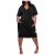 Women's AliExpress plus Size Loose V-neck Pullover Fashion Dress Beach Dress Wholesale