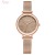 Jinmiou Mesh Strap Watch Simple Rose Gold Printed Dial Women's Korean Ins Style Fashion Watch K6399s