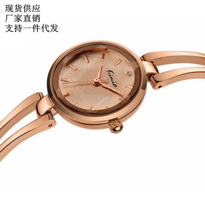 Jinmiou Fashion Bracelet Watch Diamond Bangle Watch Waterproof Korean Simple Women's Clothing Quartz Watch Kw6033s
