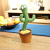 Dancing Cactus TikTok Same Electric Doll Sand Carving Plush Toy Learning to Speak Singing Birthday Gift