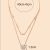 Boutique Copper Plated Gold Inlaid 5A Zircon Simple Fashion High Quality Necklace A002