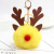 Christmas Deer Fur Ball Keychain Handbag Pendant Deer Fuzzy Ball Pendant Lucky Deer Car Mobile Phone Ornaments